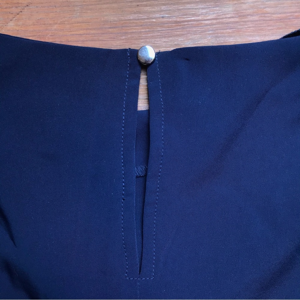 Spense Navy Sheath Tunic Dress with Metal Details, EUC, 14 - Picture 13 of 14